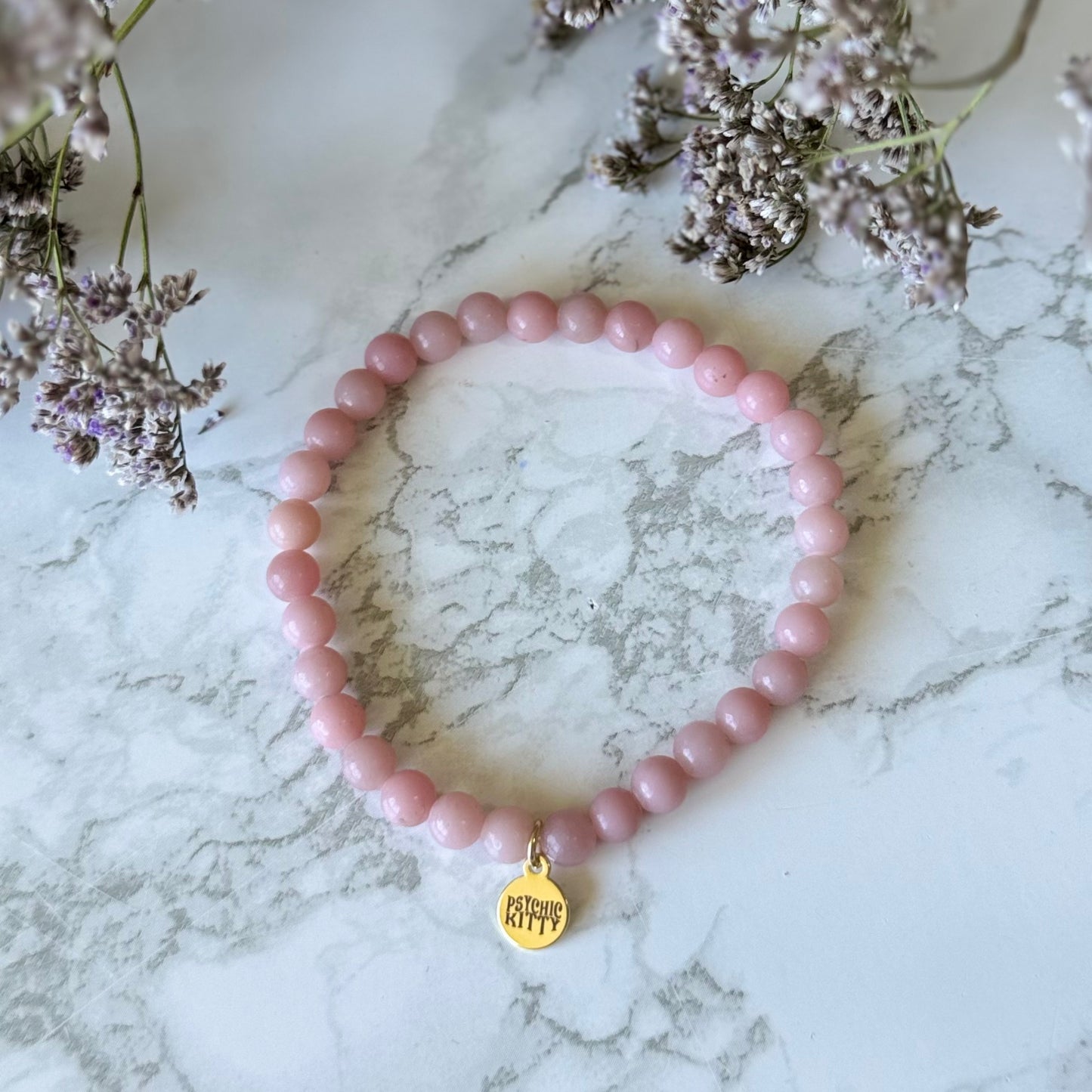 PINK OPAL BRACELET - Talisman of Emotional Healing, Tenderness & Inner Child Love