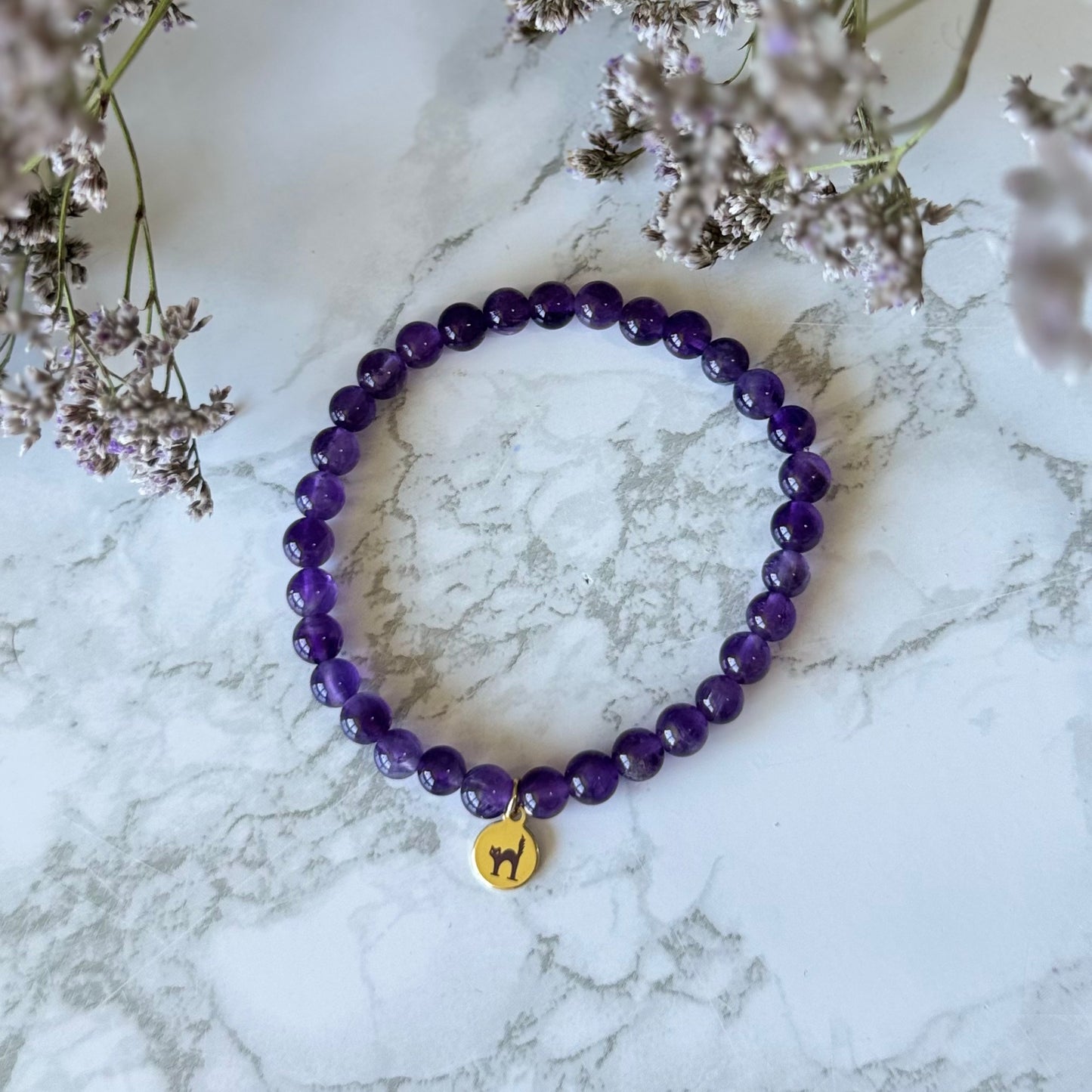 AMETHYST BRACELET - Talisman of Spiritual Protection, Calm & Intuitive Wisdom
