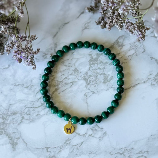 MALACHITE BRACELET - Talisman of Transformation, Protection & Heart Awakening