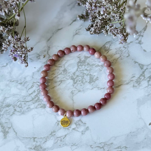 RHODONITE BRACELET - Talisman of Self-Worth, Compassion & Emotional Release