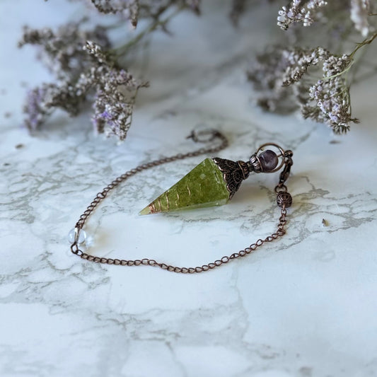 PERIDOT AA GRADE PENDULUM ORGONITE